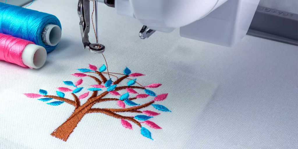 Embroidery stitching